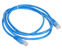 Коммутационный шнур U/UTP 4-х парный cat.5e 2м PVC standart синий